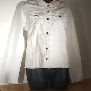 Umgee White Denim Jacket